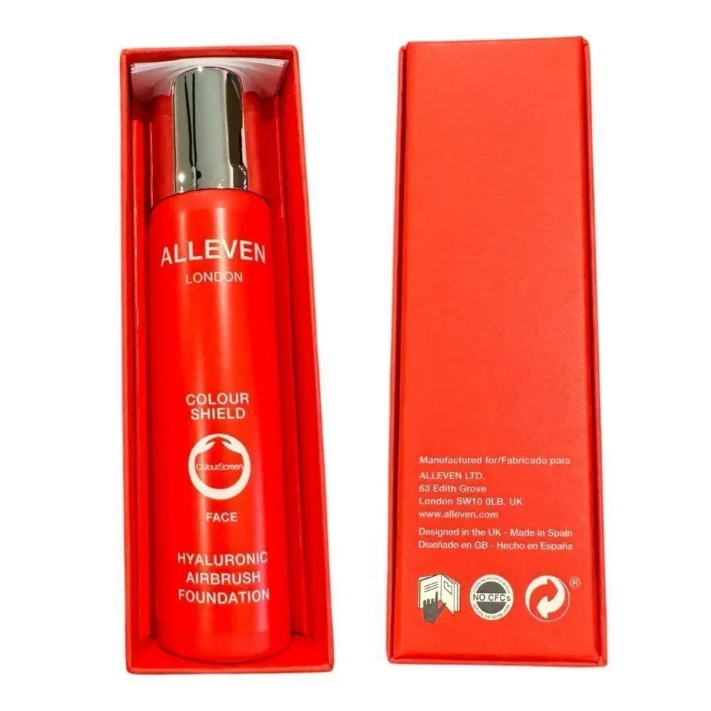 ALLEVEN London Amber Face Hyaluronic Airbrush Foundation 1.7 oz.